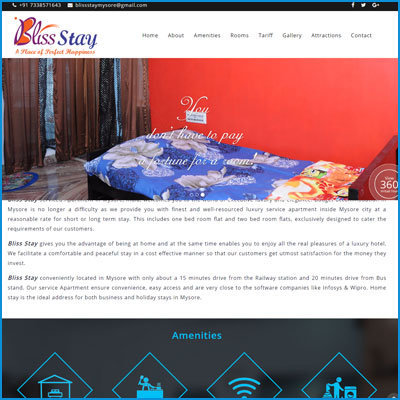 Bliss Stay Serviced Apartment in Mysore